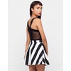 Motel Alicia Mesh Back Crop Top in Black