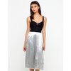 Motel Rocks Motel Angel Midi Dress with Silver Skirt and