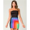 Motel Ariel Tube Dress in Geometric Rainbow