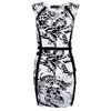 Motel Audrina Mini Dress in Black and White