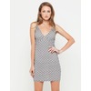 Motel Jupiter Slip Dress in Cream Triangle Print