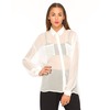 Motel Layla Oversized Sheer Shirt in White