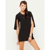 Motel Melanie Split Sleeve Mini Dress in Black