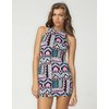 Motel New Zoe Bodycon Dress in Aztec Pastel Print