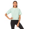 Motel Razma Structured Tee in Mint Waffle