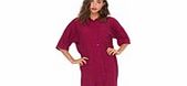 Motel Stella Shirt Dress in Aubergine