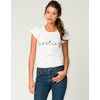 Motel Tania White T-Shirt with Besties Print