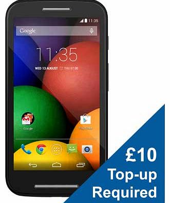 Motorola O2 Motorola Moto E Mobile Phone - Black