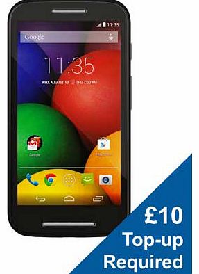 Orange Motorola Moto E Mobile Phone - Black