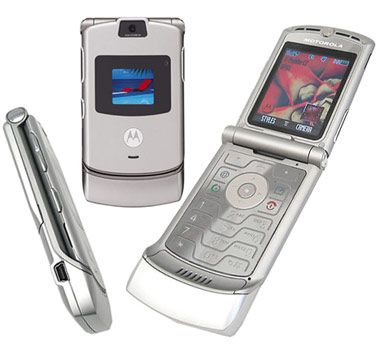 Motorola RAZR V3 SILVER UNLOCKED DELUXE PACK