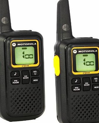 XTB446 2-Way PMR446 Walkie Talkie Radio - Black (Pack of 2)