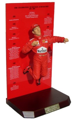 Motorsport Statuettes Schmacher Podium Leap Statue