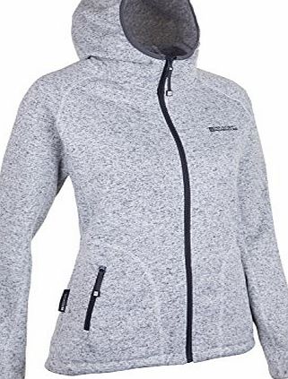 Mountain Warehouse Nevis Womens Full Zip Hoodie Light Grey 18