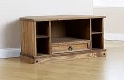 Mountrose Monterrey Solid Pine Corner TV Cabinet