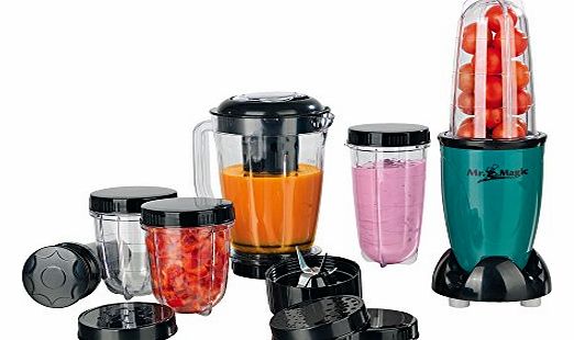 18-Part Blender Set, 400 Watt, Emerald Green