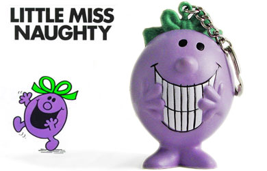 mr men Stressball Keychain - Little Miss Naughty