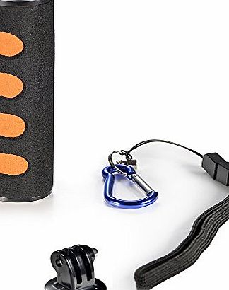 Mudder 5`` Photography amp; Cinema Sponge Hand Grip Handle Stabilizer with Strap (Orange) for Digital Camera, Action Camera, Camcorders amp; LED Light, for GoPro Hero 4 3  3 2 Hero Camera, for Sony