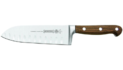 Mundial 2100 Wood 7inch Santoku - Hollow Edge