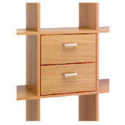 Munich pack 2 Drawers, Oak effect