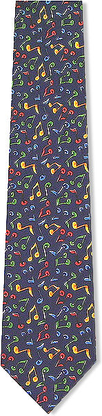 music Notes Tie