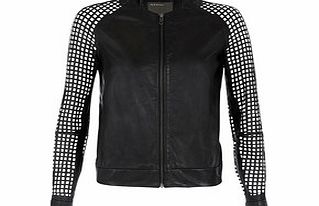 Lagan Laser leather bomber jacket