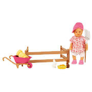 Mini Baby Born Doll & Farm Accessories