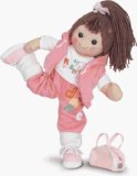 MyDoll Rag Doll Brown Hair, Pink Dance Tracksuit - MyDoll