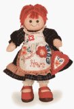 MyDoll Rag Doll Red Hair, Dark Blue Sweet Heart Dress - MyDoll