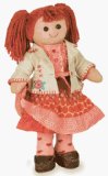 MyDoll Rag Doll Red Hair, Red Skirt - MyDoll