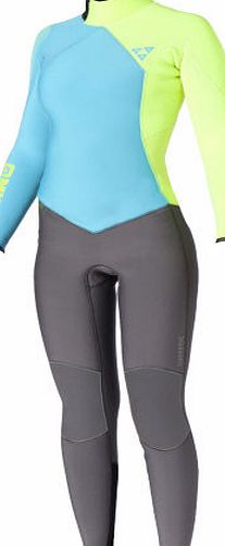 Mystic Womens Diva 3/2mm Back Zip Wetsuit - Teel