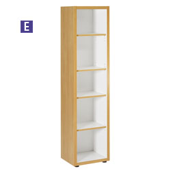 @Home Collection - Narrow Bookcase H1850 x