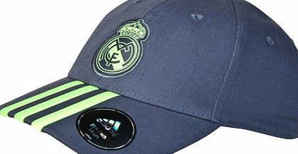 n/a Real Madrid 3 Stripe Cap - Dk Grey AH3923