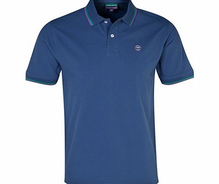 Wimbledon Pique Polo Shirt - Navy 37500-navy