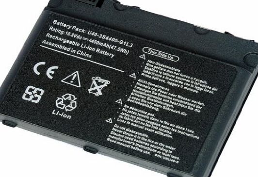 N.E.W Tech 6 Cell 10.8V 4400mAh Laptop Battery for Advent 1015 1315 6441 6551 6552 65536650 6651, U40-3S4400-C1H1 U40-3S4000-G1B1