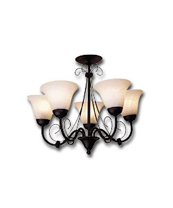 Nadia Black 5 Light Fitting