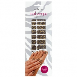 . NAIL WRAPS - GOLD LEOPARD (24 WRAPS)