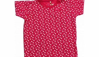 Name It Baby Girl Raspberry Polka Dot Top L13/E5