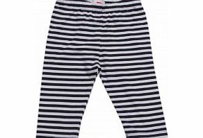 Name It Baby Girls Navy and White Stripe Legging