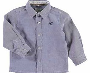 name it Boys Blue Chambray Shirt - 3-4 Years