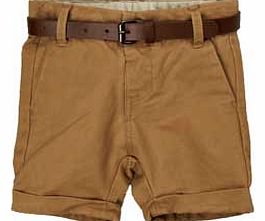 name it Mini Boys Grey Smart Stone Shorts - 2-3