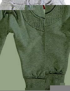 name it Mini Girls Grey Pretty Joggers - 9-12