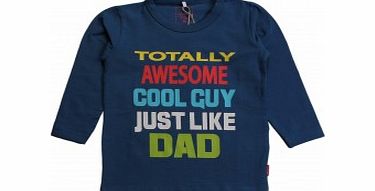 Name It Toddler Boys Blue Vrian Dad Slogan Top