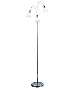 Naples 3 Light Floor Lamp - Chrome Finish