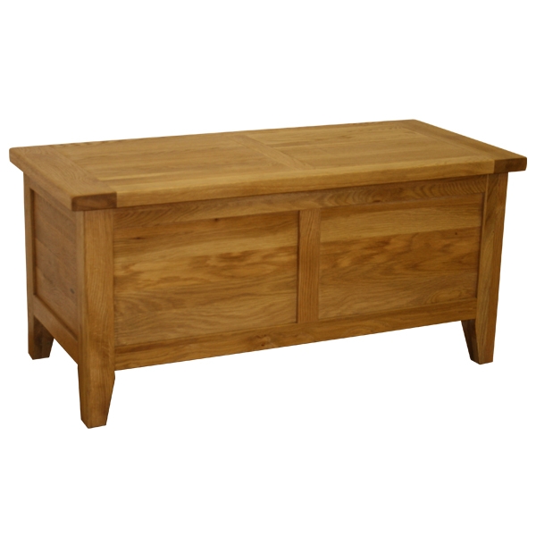 Solid Oak Blanket Box