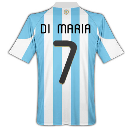 Adidas 2010-11 Argentina World Cup Home (Di Maria 7)