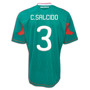 Adidas 2010-11 Mexico World Cup home (C.Salcido 3)