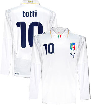 Puma 08-09 Italy L/S away (Totti 10)