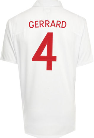 Umbro 09-10 England home (Gerrard 4)