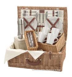 natural Tea Lovers Picnic Basket-4 Person