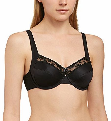 Naturana Womens Underwired Full Cup Everyday Bra 87509, Black, 42C